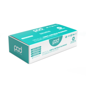 POD Disposable Blended (Nitrile/Vinyl) Gloves, 100pcs/box