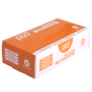 POD Disposable Premium Examination Vinyl Gloves, 100pcs/box