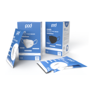 POD KN95 Face Masks, White, 50 pcs