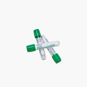 Tubo recolector de sangre tapa verde con heparina - 2ml- 6ml