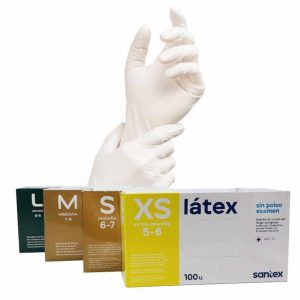GUANTE DE LÁTEX X 100 UNIDADES