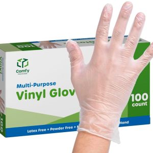 GUANTE DE VINILO X 100 UNIDADES